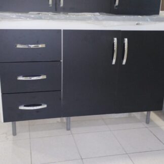 15056-BAJO MESADA 1.20 MT CON 3 CAJONES - VARIOS COLORES